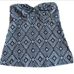 Torrid Foxy Knot FrontTube‎ Top Diamond Geo Blue Blue Size 0